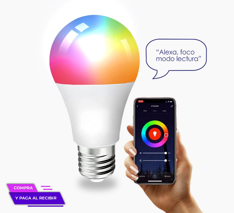 Sengled Foco LED RGB inteligente 800 lumens Wifi Google y Alexa