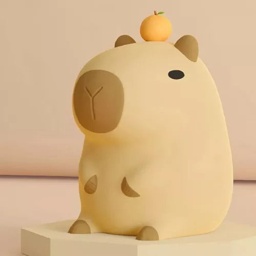 Lampara Silicona Linda Capybara Luz Nocturna Portátil USB