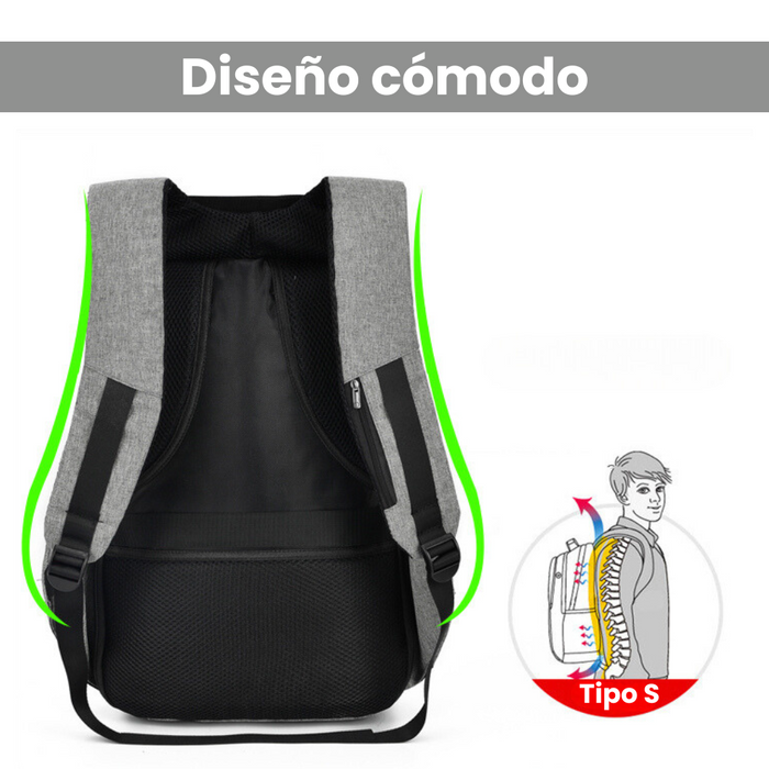 Mochila Xd Desing Antirrobo Maleta Impermeable Puerto Usb Laptop