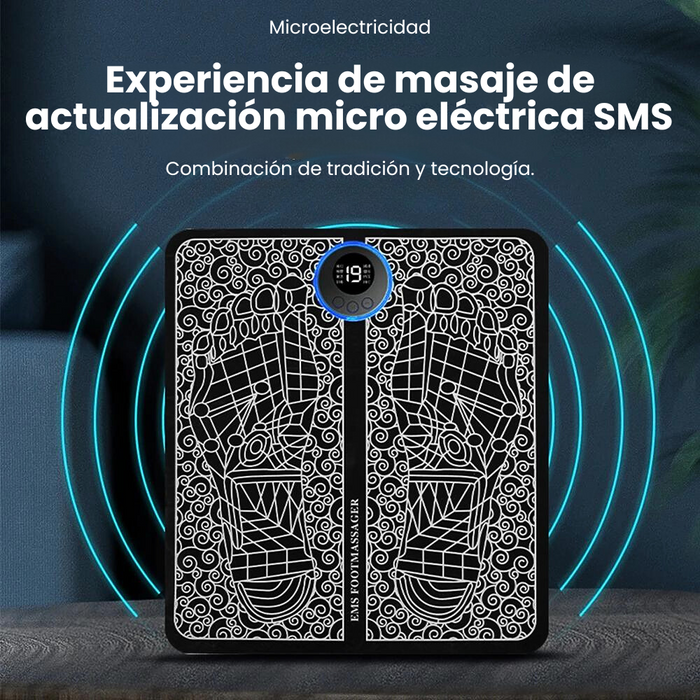 Tapete Electroestimulador Para Pies Recargable Esterilla de Masaje Acupuntura