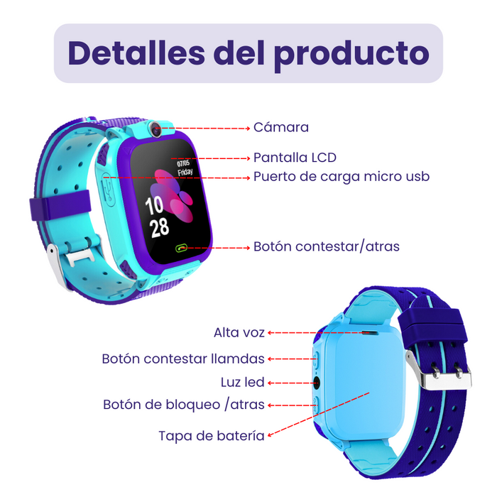 Reloj Para Niños Smart Watch Q22 Pulsera Inteligente Para Tarjeta Telefónica