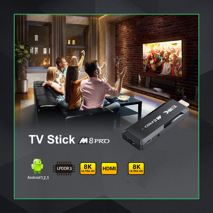 Consola De Juegos Clásicos Multiplataforma M8 Pro + Tv Box Tv Game Stick 8K Ultra Hd