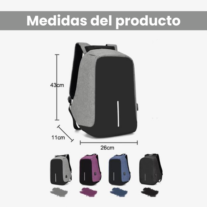 Mochila Xd Desing Antirrobo Maleta Impermeable Puerto Usb Laptop