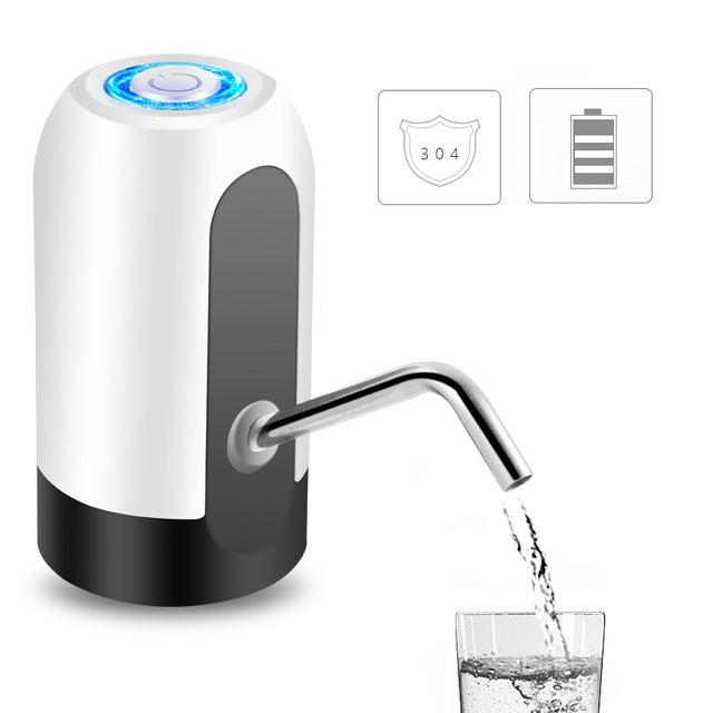 Dispensador De Agua Eléctrico Para Botellón USB Recargable Pipa Automática