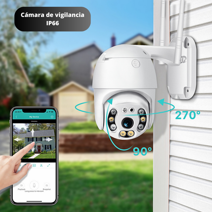 Cámara De Seguridad Wifi Estilo Domo Para Exterior IP66 - Yi Lot Visión Nocturna