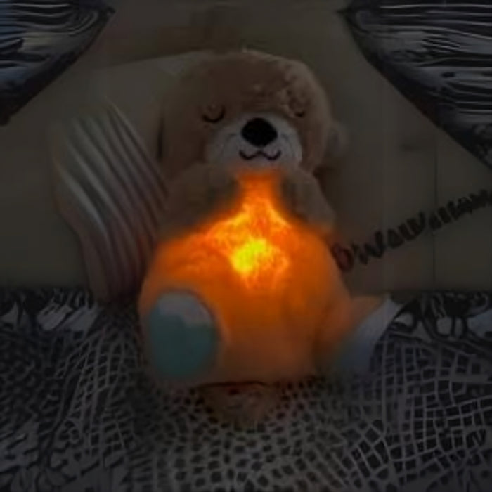 Peluche respiración sensorial, luz y sonido relajante con diseño Koala y Nutria