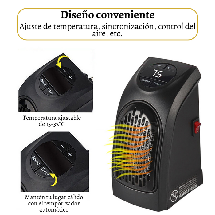 Mini Calefactor Eléctrico Handy Heater 400w Calentador Portátil