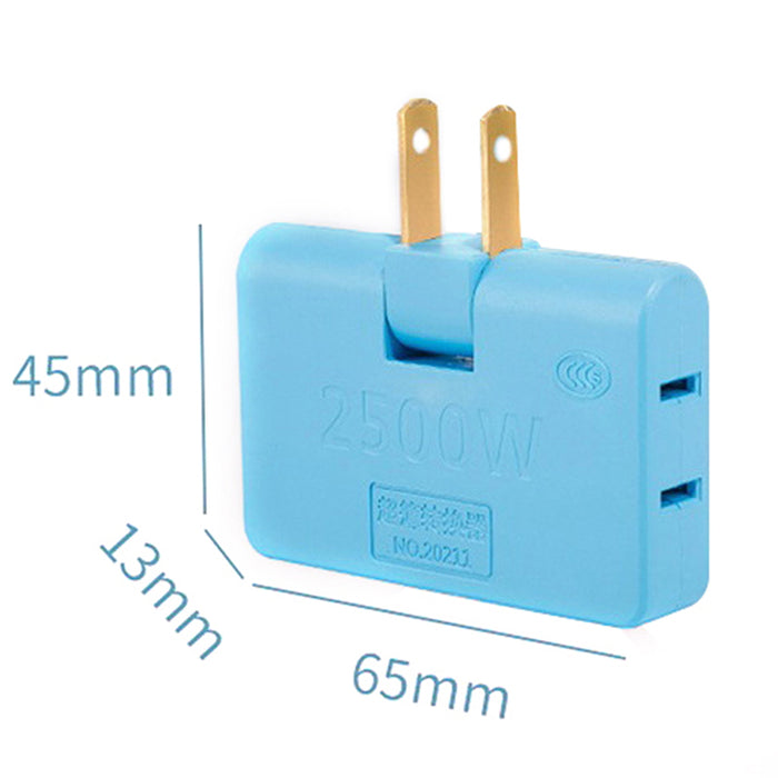 Enchufe Conector Flexible Rectangular 3 En 1 Con Rotación De 180 Grados