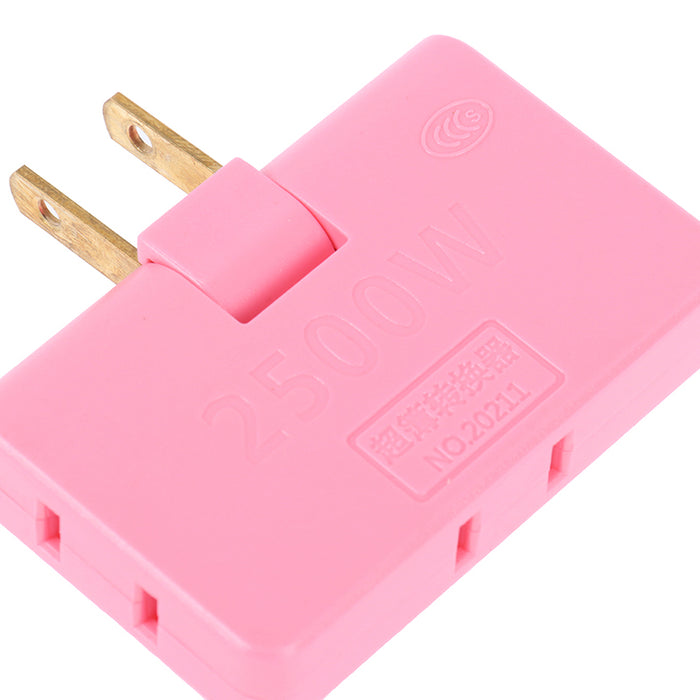 Enchufe Conector Flexible Rectangular 3 En 1 Con Rotación De 180 Grados