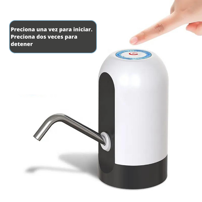 Dispensador De Agua Eléctrico Para Botellón USB Recargable Pipa Automática