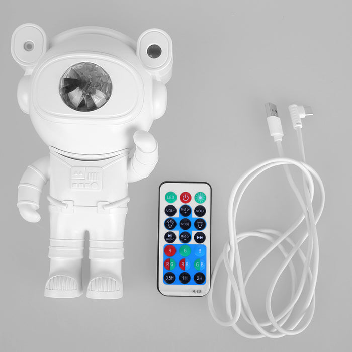 Proyector Led De Estrellas Estilo Astronauta Para Interiores Con Música Bluetooth