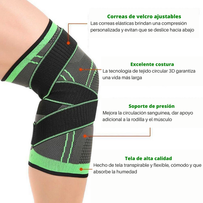 Vendaje Presurizado Rodillera Deportiva Unisex Knee Elástico Antideslizante