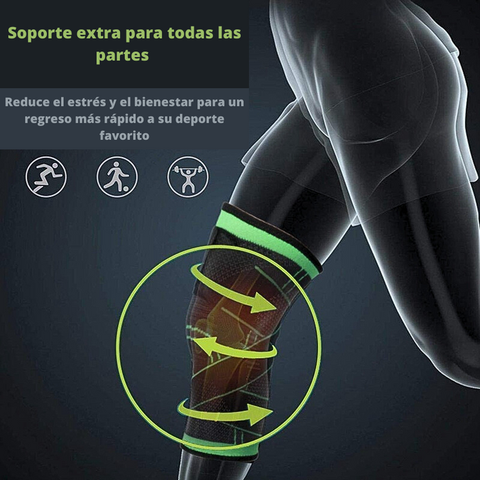 Vendaje Presurizado Rodillera Deportiva Unisex Knee Elástico Antideslizante