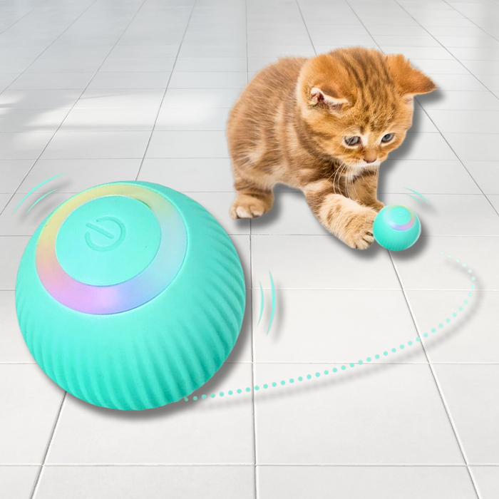 Juguete Para Gatos Inteligente Redonda Pelota Pet Gravity Silicona Recargable